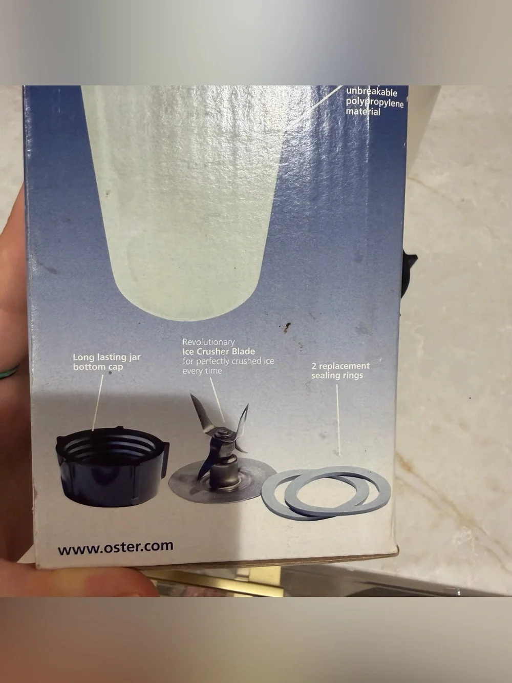 Oster 7-Piece Smoothie Cup Kit Replacement - Black & Translucent